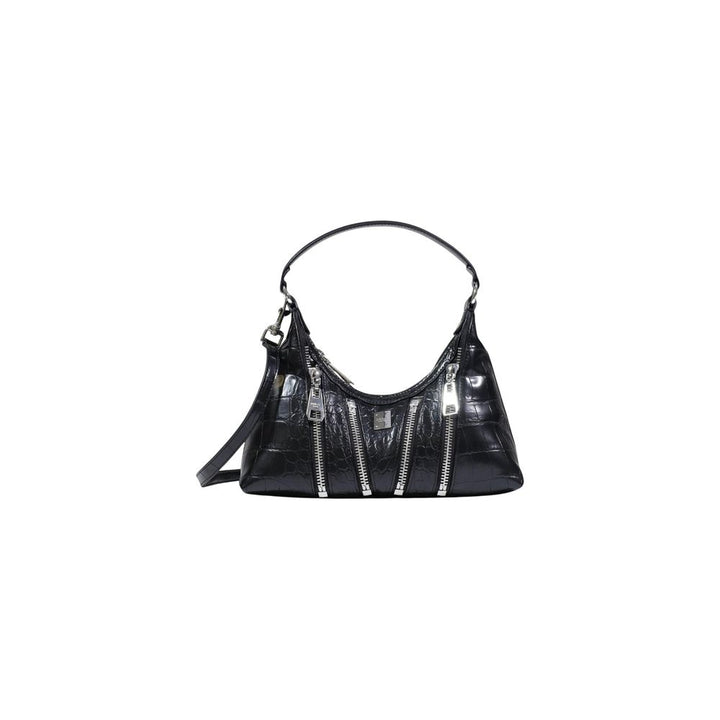 Black Polyester Handbag
