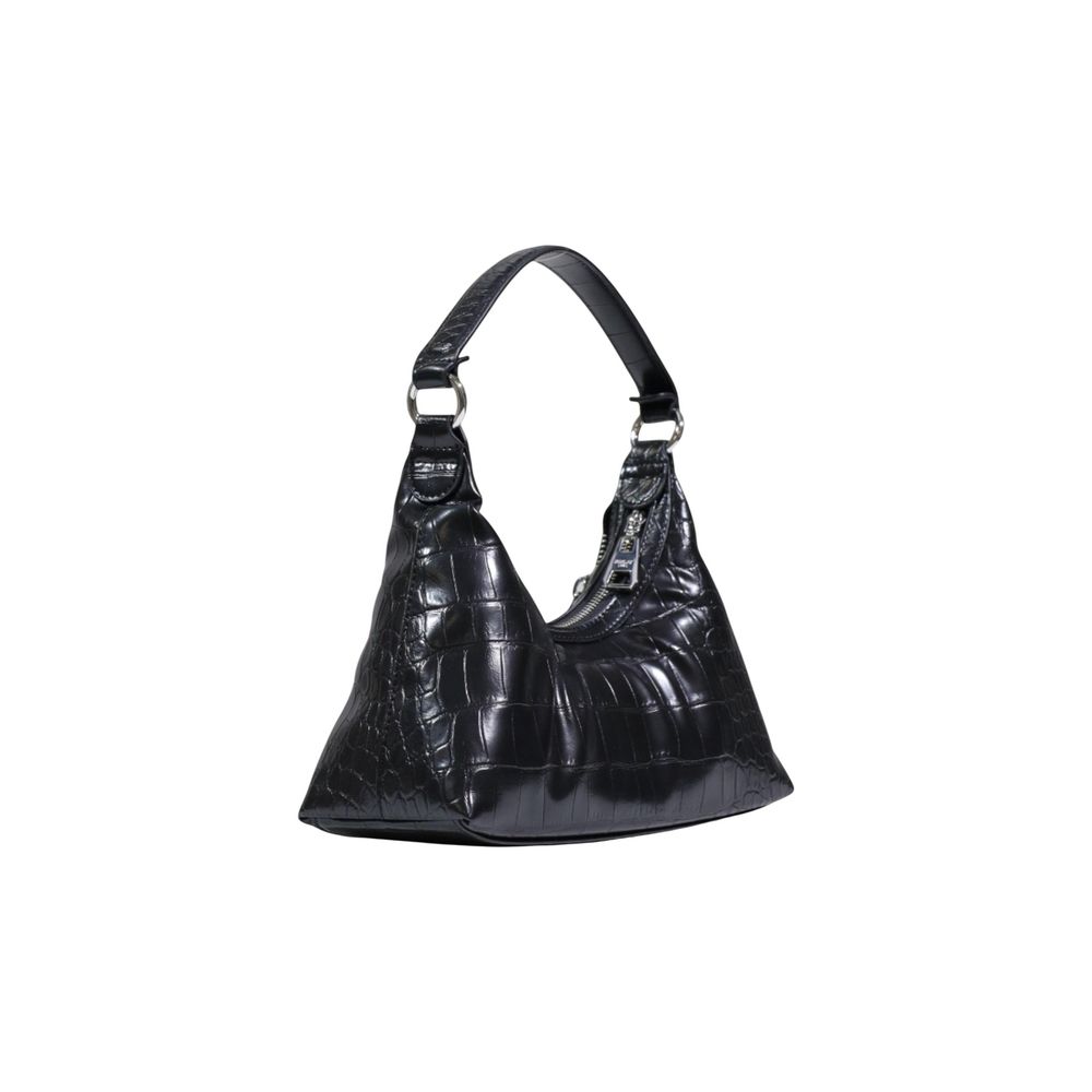 Black Polyester Handbag