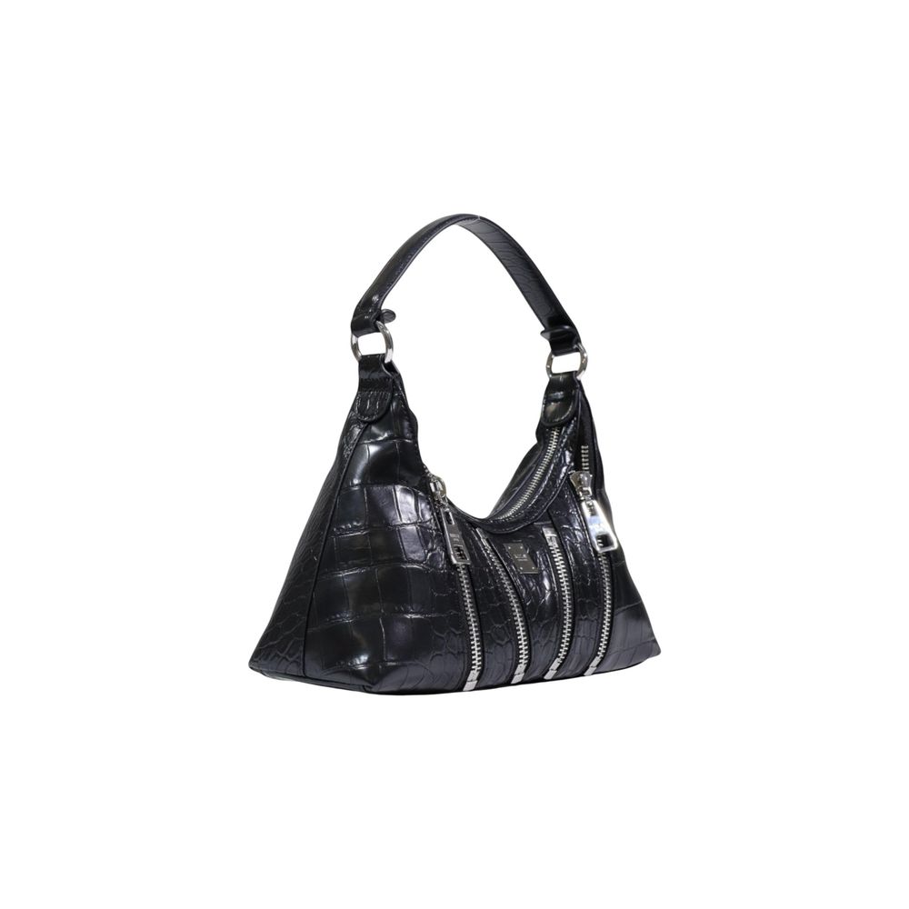 Black Polyester Handbag