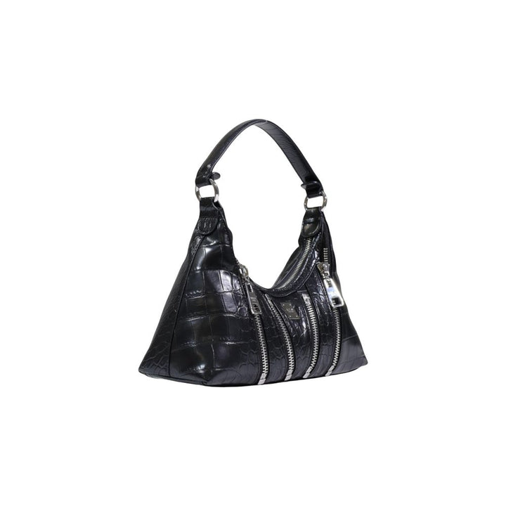 Black Polyester Handbag