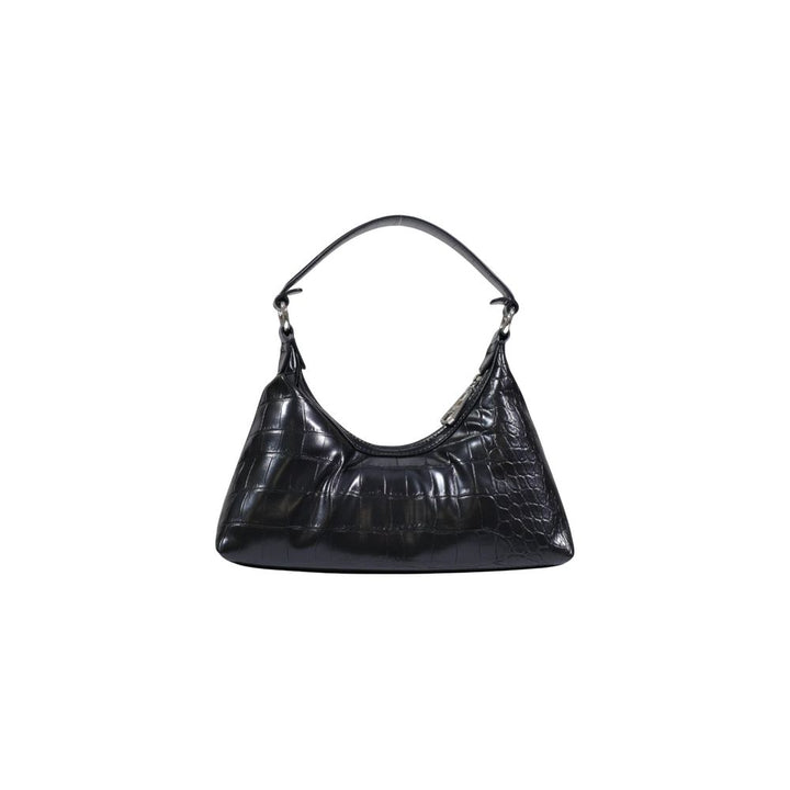 Black Polyester Handbag
