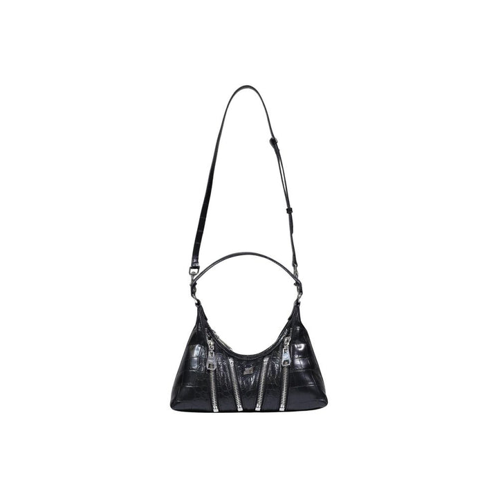 Black Polyester Handbag