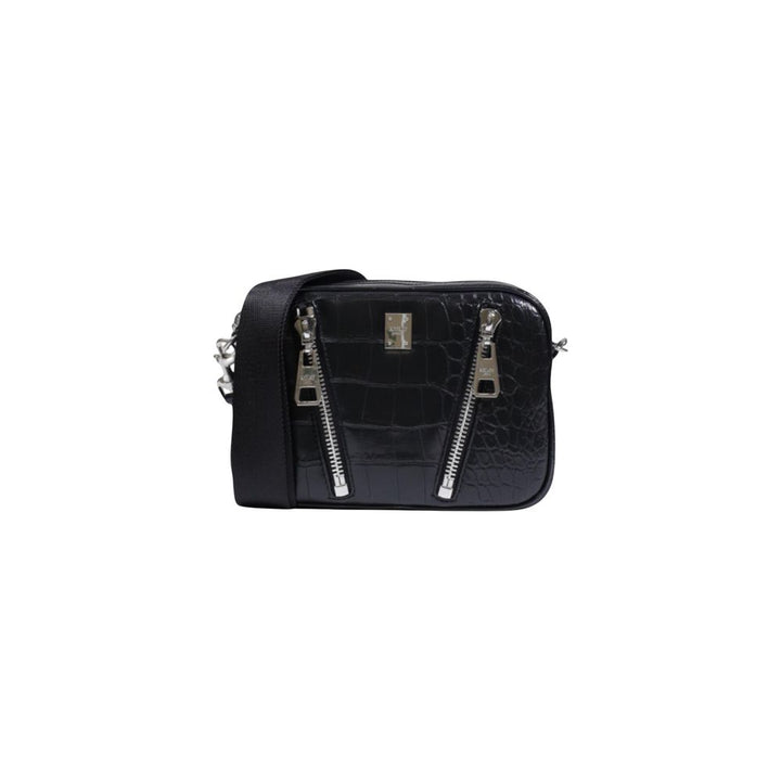Black Polyester Handbag
