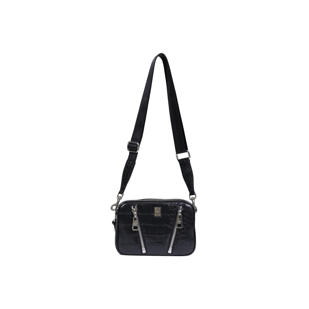 Black Polyester Handbag