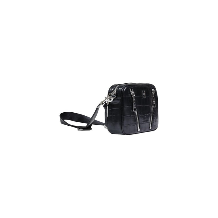Black Polyester Handbag