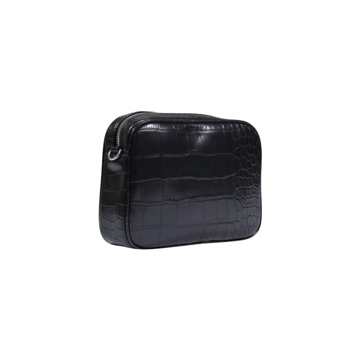Black Polyester Handbag