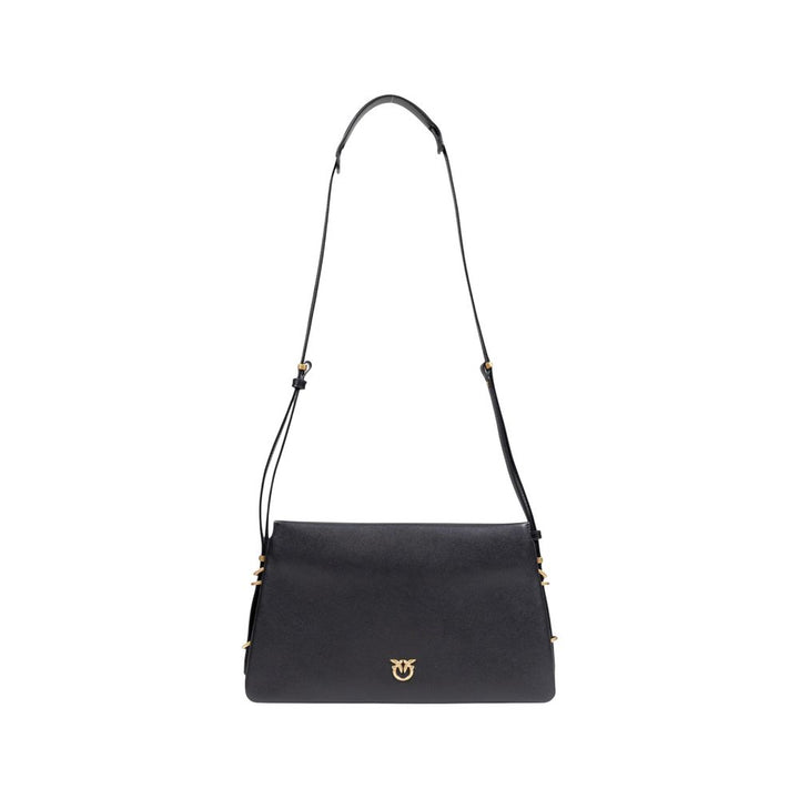 Black Artificial Leather Handbag