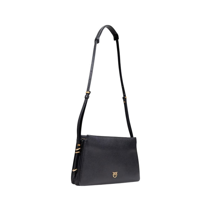 Black Artificial Leather Handbag