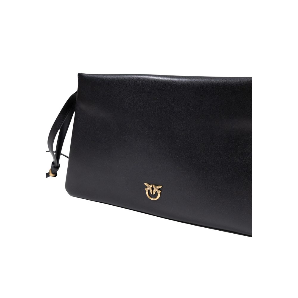 Black Artificial Leather Handbag