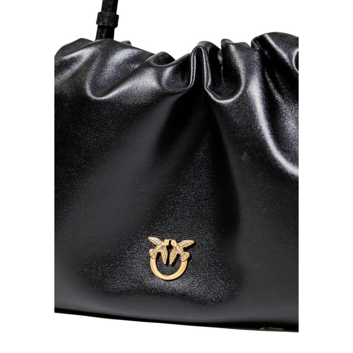 Black Artificial Leather Handbag