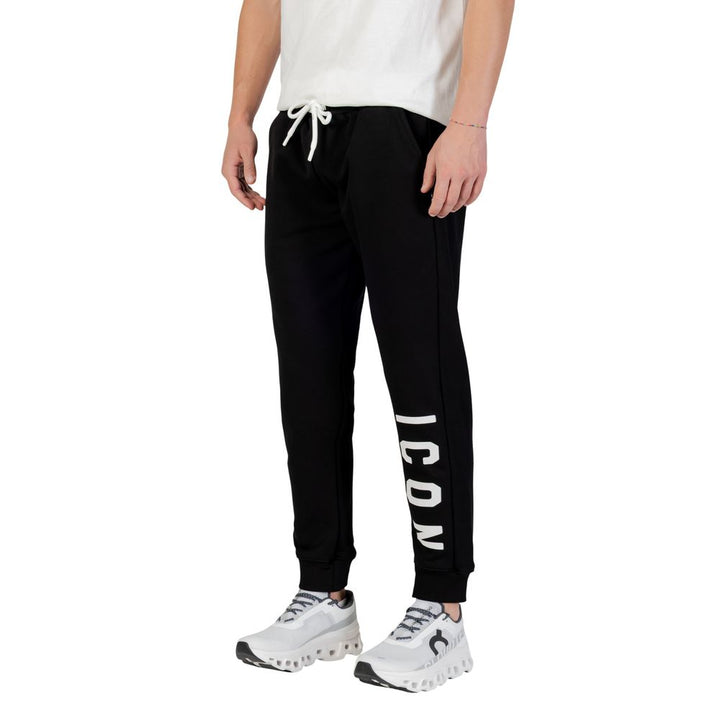 Black Cotton Joggers (Workout Pants)
