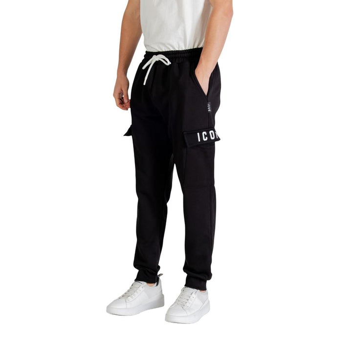 Black Cotton Joggers (Workout Pants)