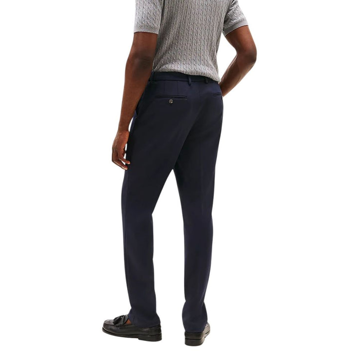 Blue Recycled Polyester Dress Pants