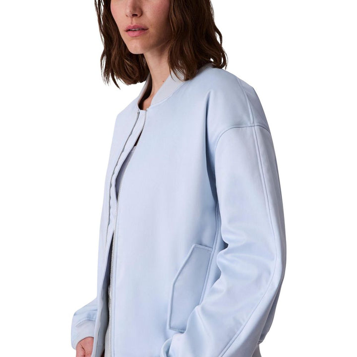 Blue Recycled Polyester Bomber