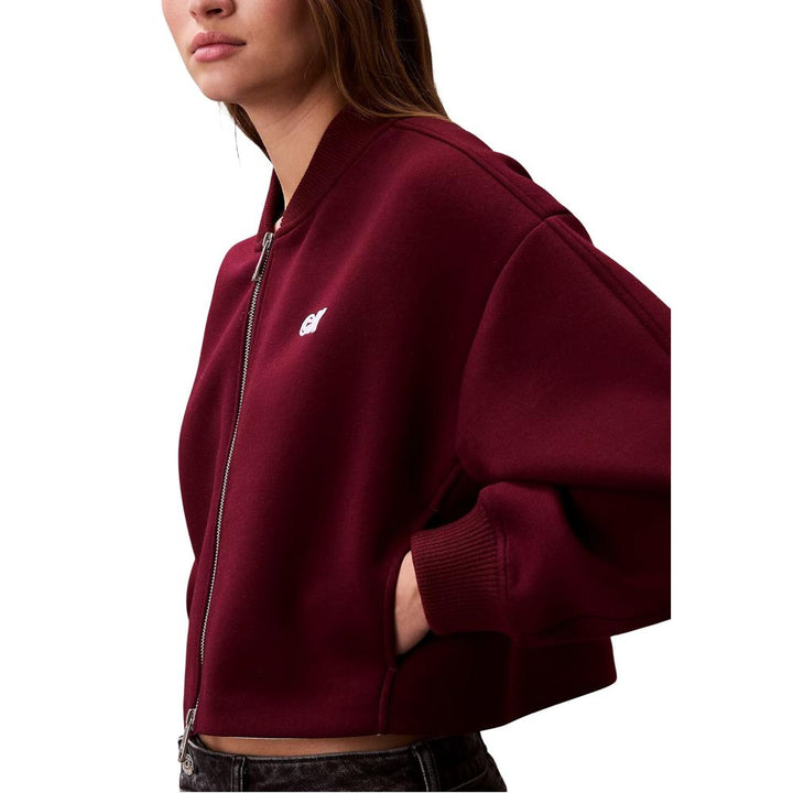Bordeaux Viscose Bomber