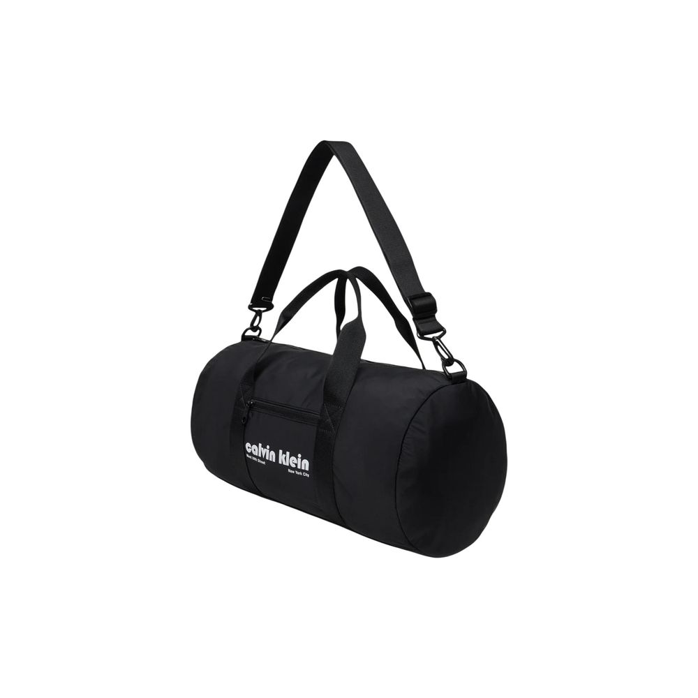 Black Recycled Polyester Duffel Bag