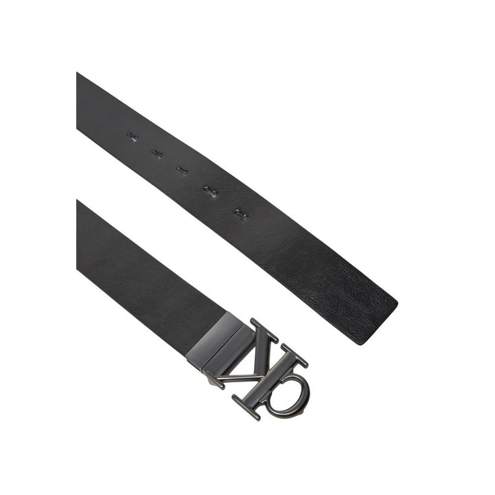 Black Leather Regular Belt