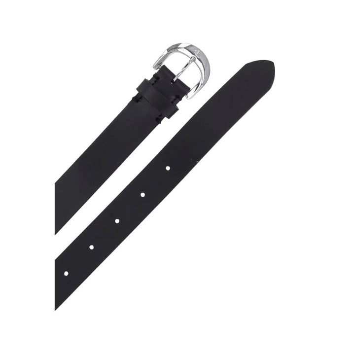 Black Leather Regular Belt