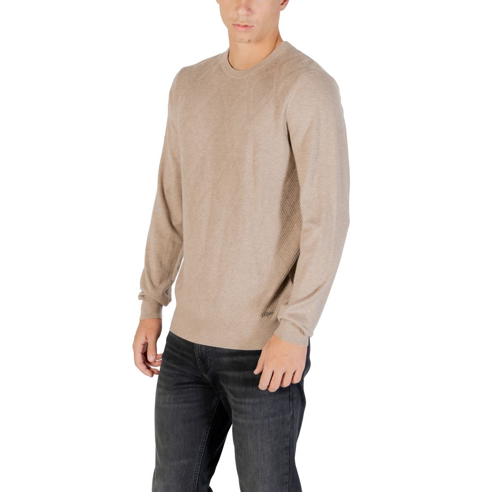 Beige Polyacrylic Sweatshirt