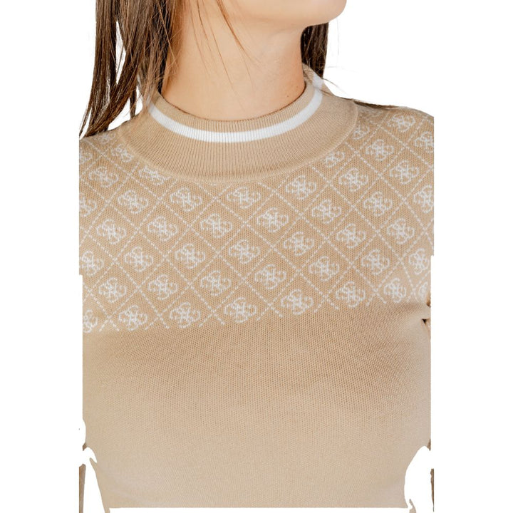 Beige Polyester Sweatshirt
