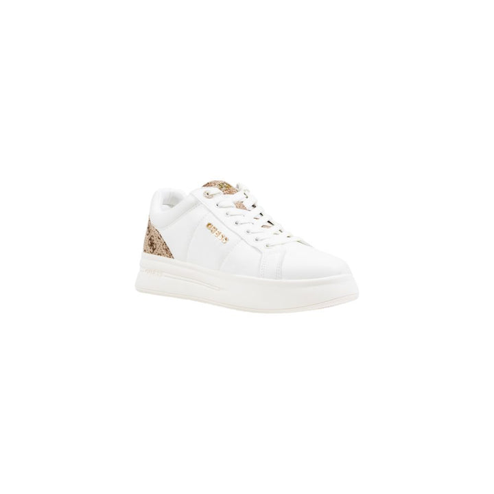 Beige Synthetic Low Top Sneakers