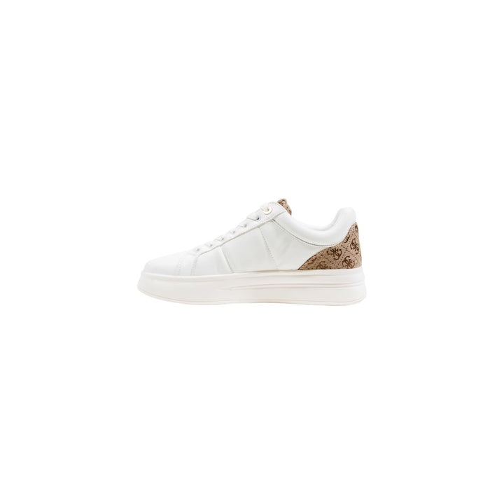Beige Synthetic Low Top Sneakers