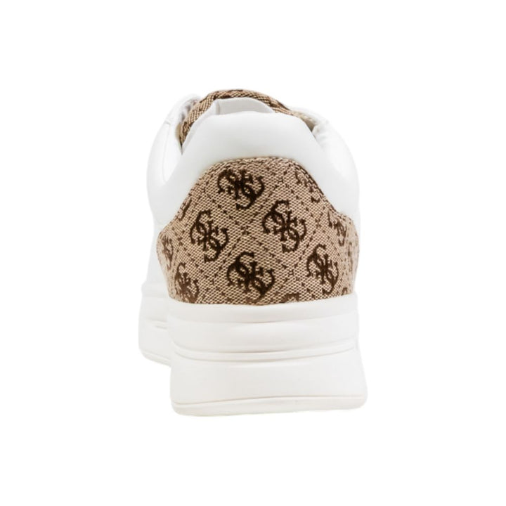 Beige Synthetic Low Top Sneakers