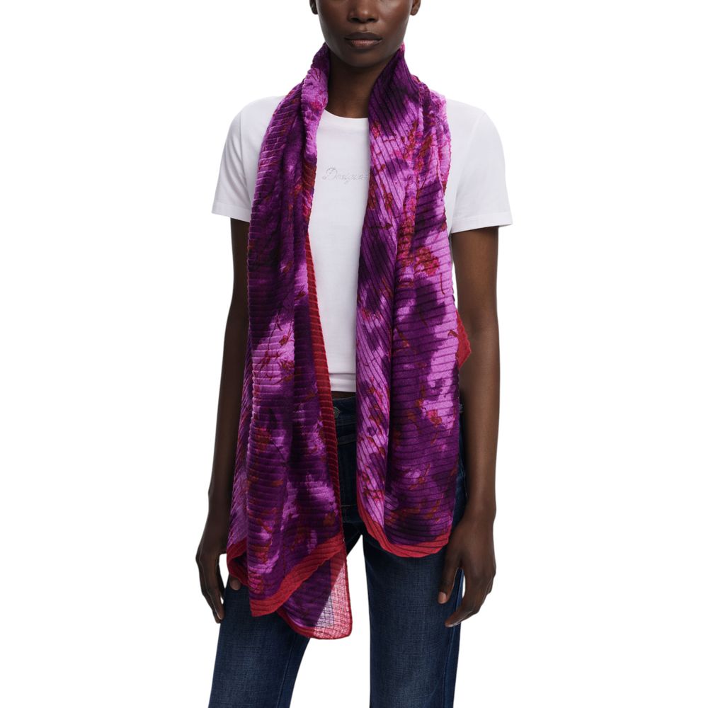 Purple Polyester Foulard