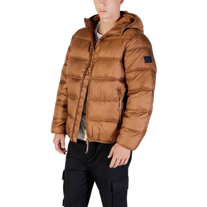 Brown Polyamide Coat
