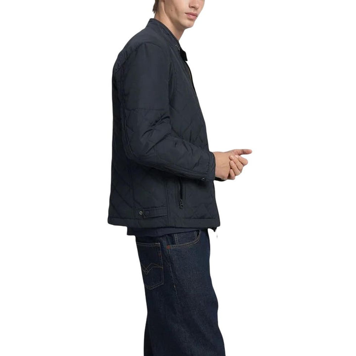 Blue Polyester Bomber