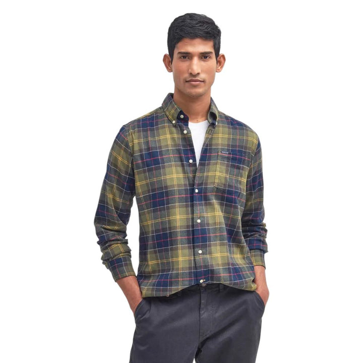 Bicolor Cotton Dress Shirt