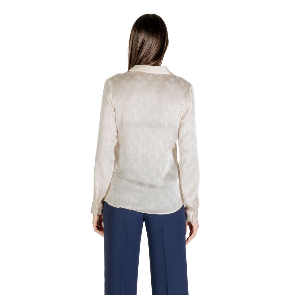 Beige Polyester Blouse