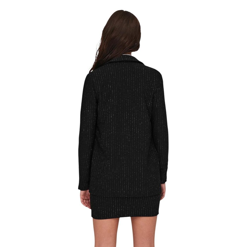 Black Polyester Blazer