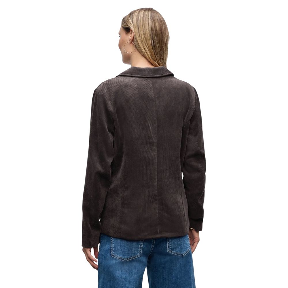 Brown Polyester Blazer