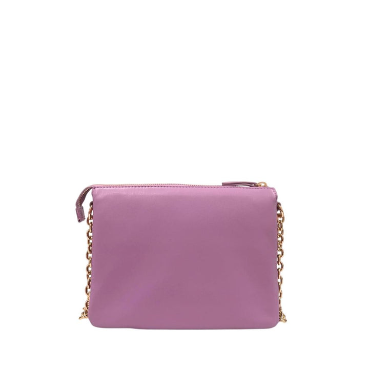 Purple Faux Leather Women Crossbody Bag