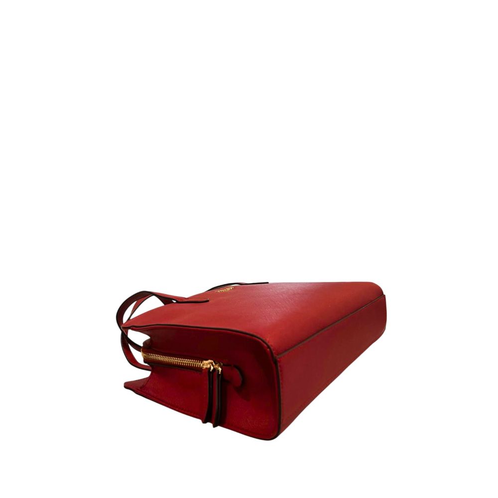 Red PU Women Shoulder Bag
