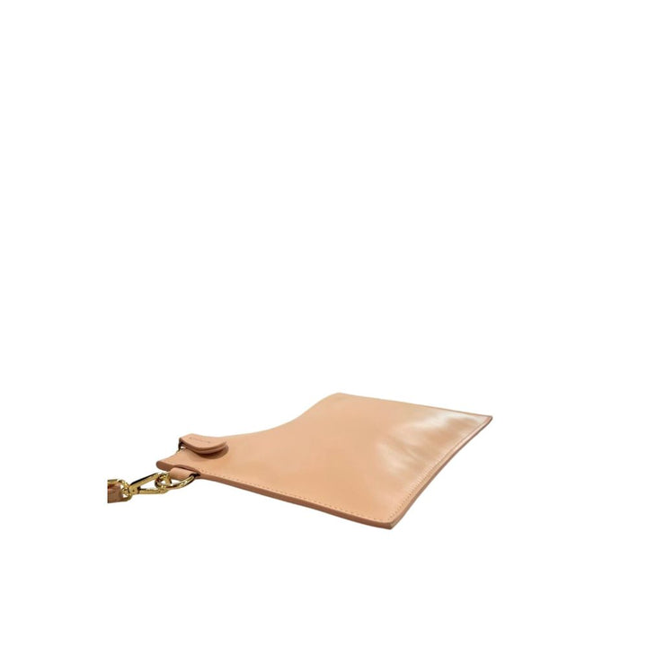 Pink Polyurethane Women Clutch
