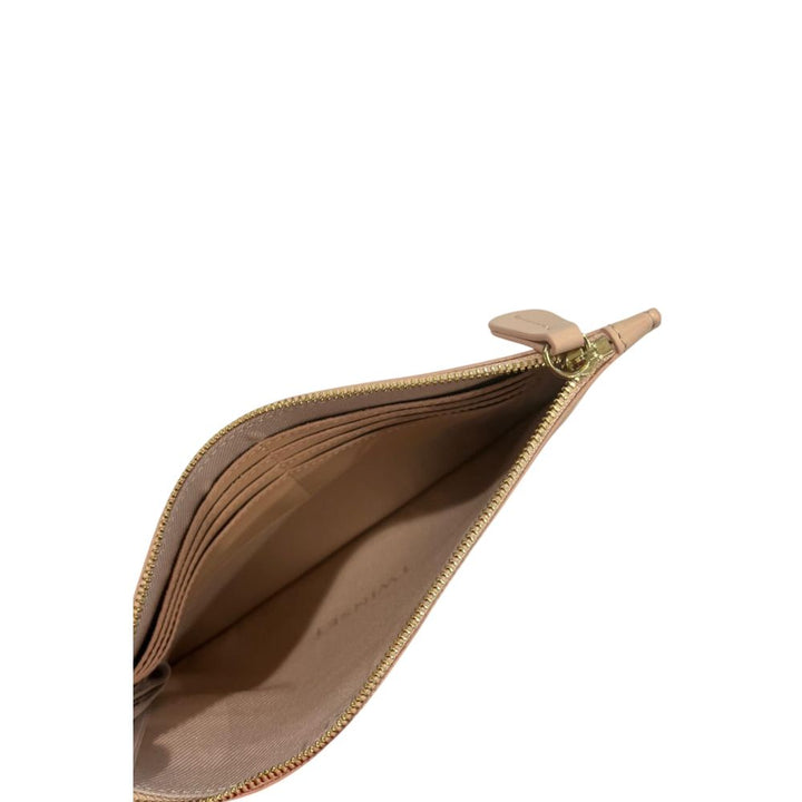 Pink Polyurethane Women Clutch