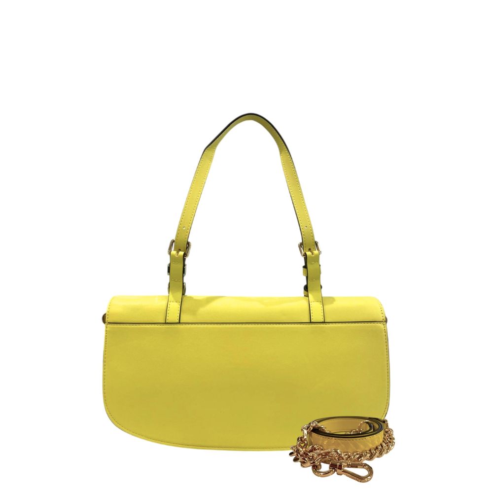 Yellow PU Women Shoulder Bag