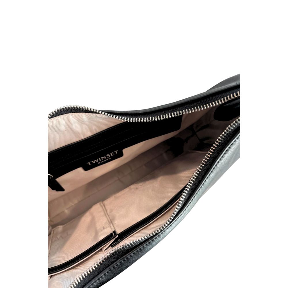 Black PU Women Shoulder Bag