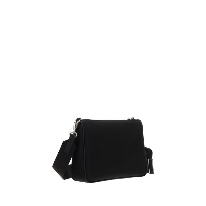Black Recycled Polyamide Shoulder Bag