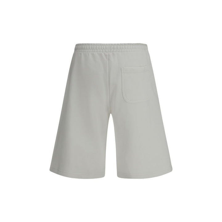 White Cotton Bermuda Shorts