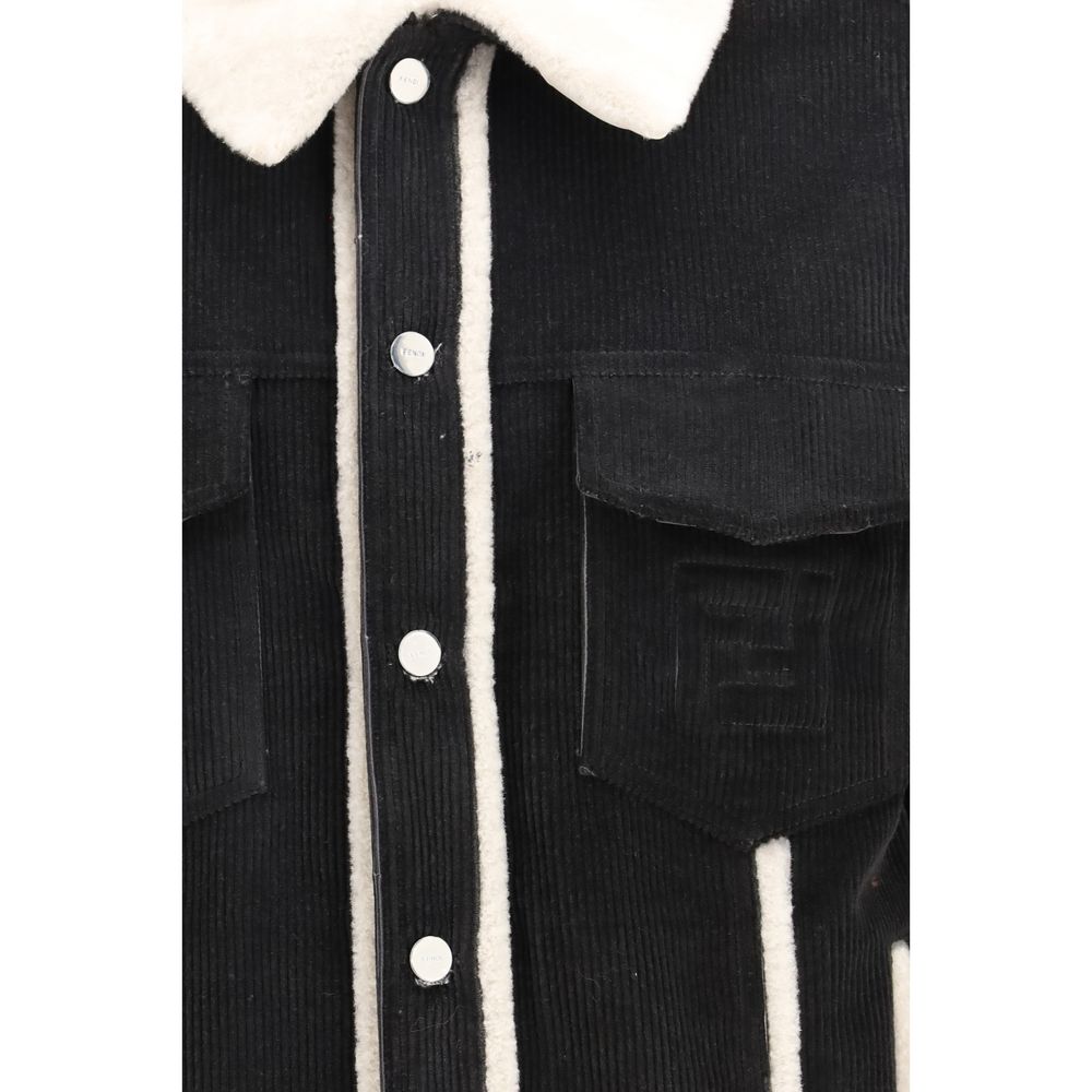 Brown Cotton Denim Jacket