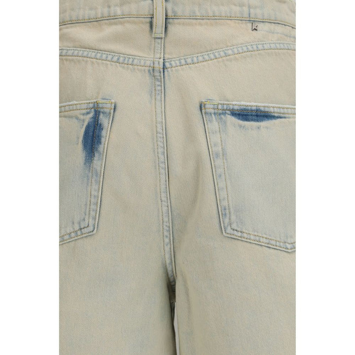 Blue Cotton Bermuda Shorts