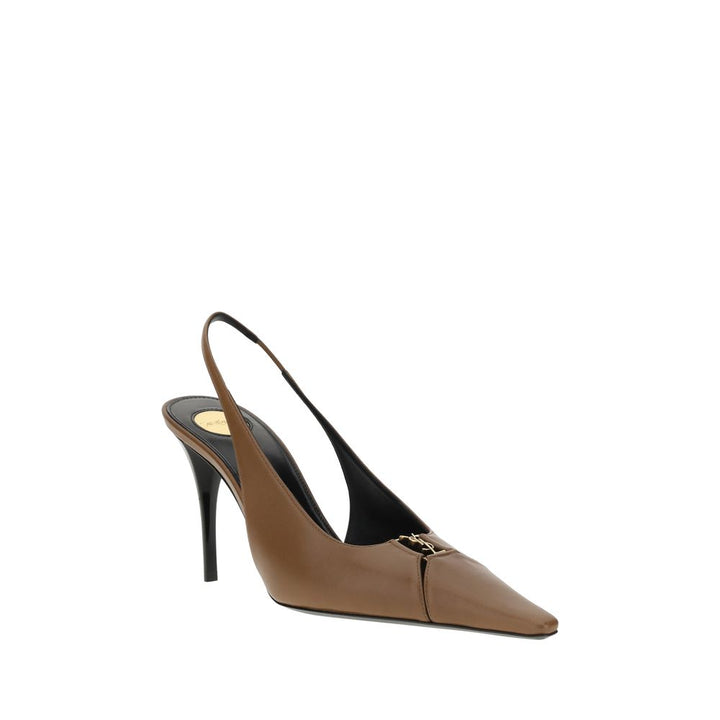 Brown Lamb Ovis Aries Aries High Heel Pumps