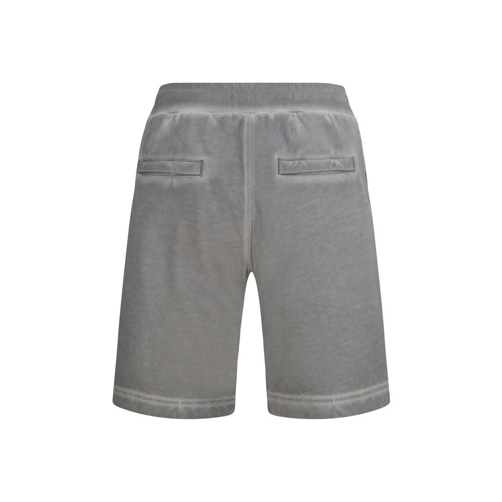 Gray Cotton Bermuda Shorts