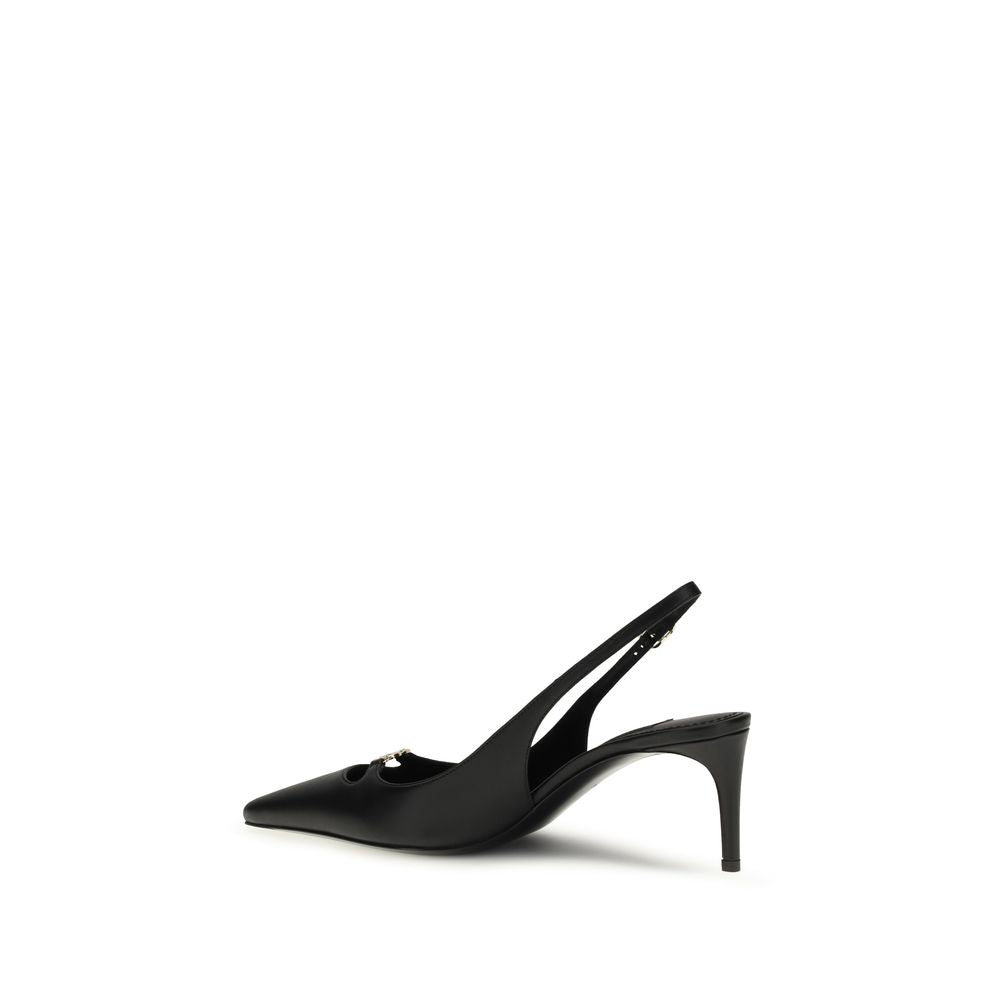 Black Calf Leather Bos Taurus High Heel Pumps
