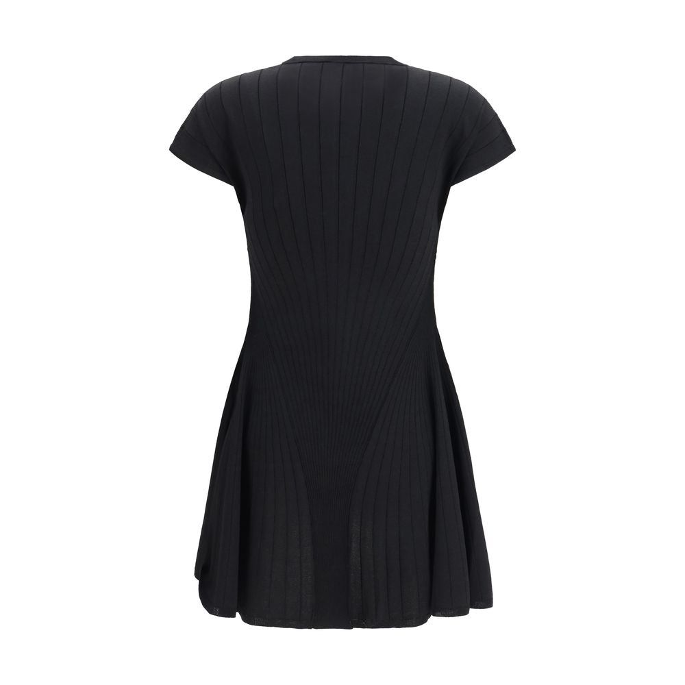 Black Viscose Casual Dress