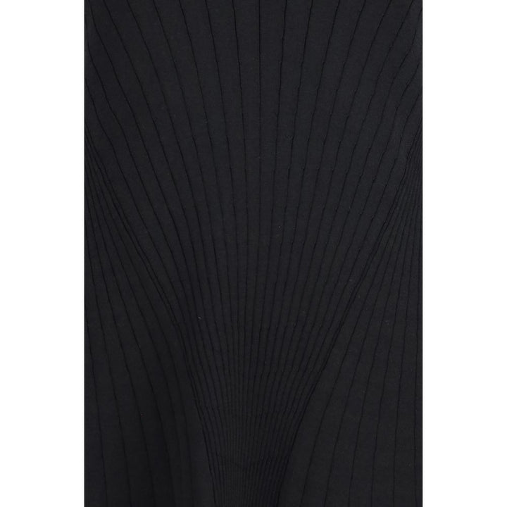 Black Viscose Casual Dress