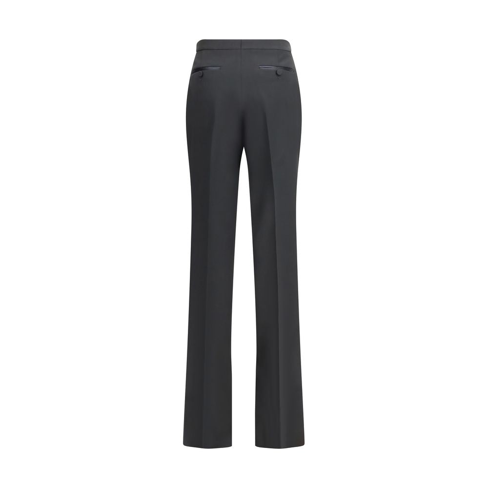 Black Fleece Wool Dress Pants